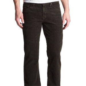 AG ADRIANO GOLDSCHMIED The Protege Straight Leg Corduroy Pants Muted Brown 32